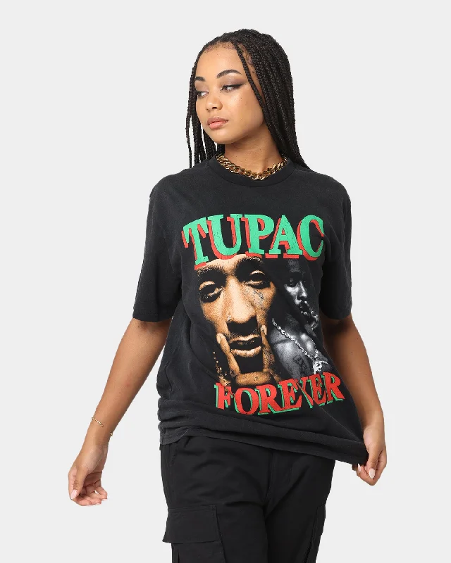 Tupac Forever T-Shirt Black Wash-- Iron Safe Non-Iron Wrinkle Free