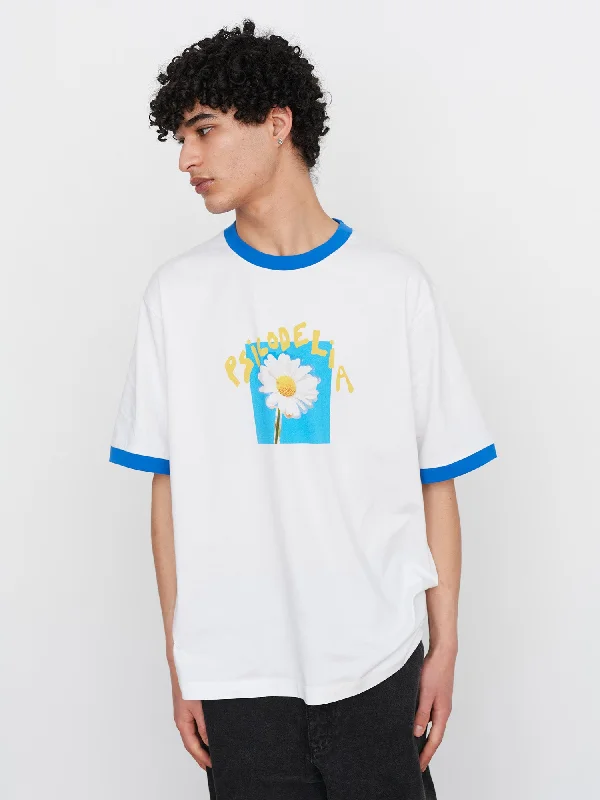 LO X David Méndez Alonso Psicodelia Flower Ringer T-Shirt-- Elasticated Padded Insulated LO X David Méndez Alonso Psicodelia Flower Ringer T-Shirt-- Elasticated Padded Insulated