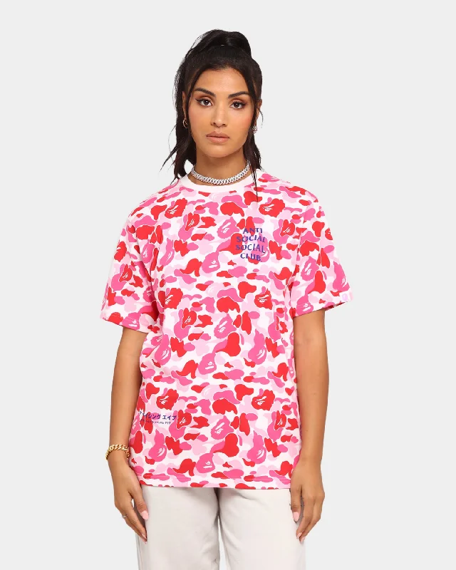 Anti Social Social Club BAPE x ASSC Camo T-Shirt Pink Camo-- Knit Fabric Woven Fabric Fleece Fabric Anti Social Social Club BAPE x ASSC Camo T-Shirt Pink Camo-- Knit Fabric Woven Fabric Fleece Fabric
