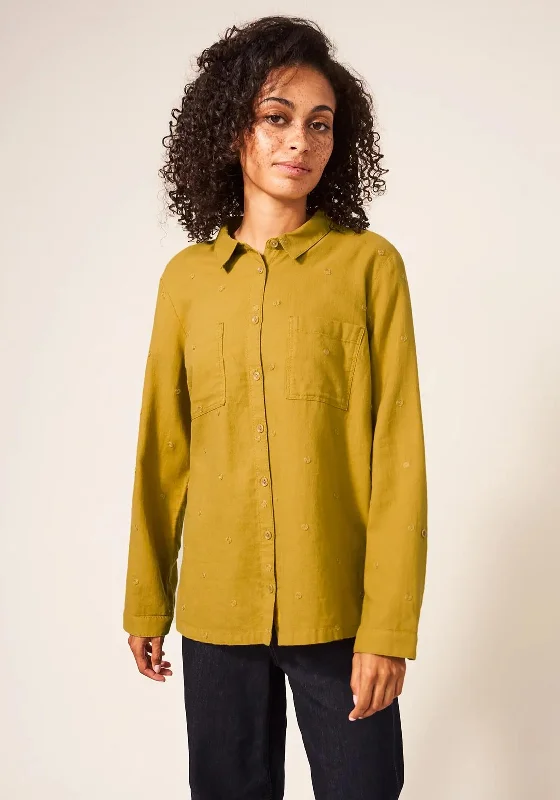 White Stuff Emilia Embroidered Shirt, Chartreuse -- Basic T-Shirt Crew Neck Short Sleeve White Stuff Emilia Embroidered Shirt, Chartreuse -- Basic T-Shirt Crew Neck Short Sleeve