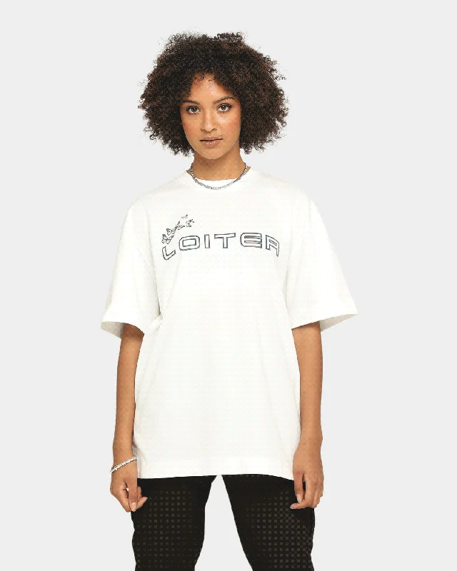 Loiter Reflective Butterfly T-Shirt Off White-- Fleece Fabric Down Fabric Feather Fabric Loiter Reflective Butterfly T-Shirt Off White-- Fleece Fabric Down Fabric Feather Fabric