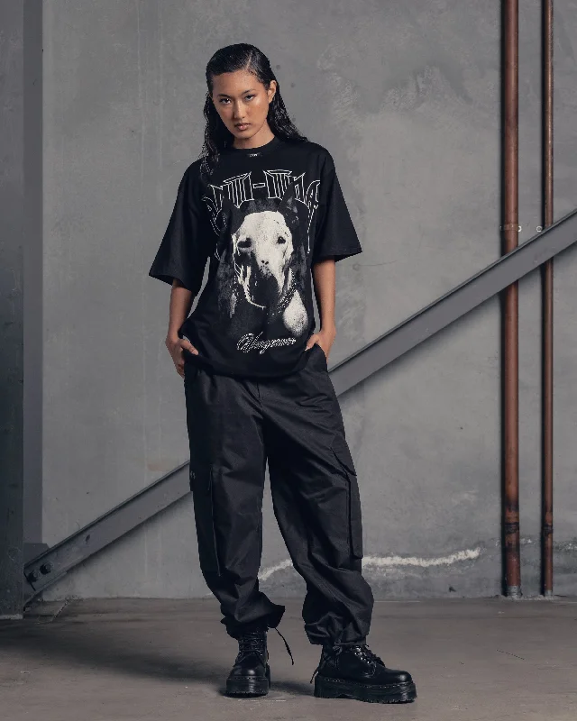 The Anti Order Vengeance Baggy T-Shirt Black-- Sequined Glittery Shiny
