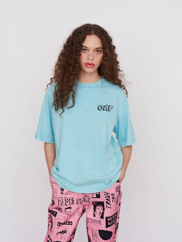 Lazy Oaf Cracked Oaf T-shirt-- Houndstooth Herringbone Solid