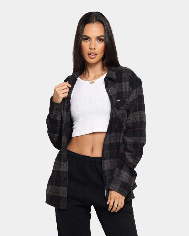 Brixton Bowery Long Sleeve Flannel Shirt Black/Charcoal-- Chenille Fabric Brocade Fabric Lace Fabric Brixton Bowery Long Sleeve Flannel Shirt Black/Charcoal-- Chenille Fabric Brocade Fabric Lace Fabric