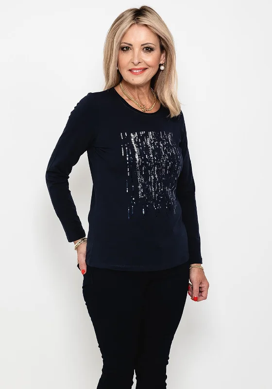I’cona Animal Metallic Sequin T-Shirt, Navy-- Chenille Fabric Brocade Fabric Lace Fabric I’cona Animal Metallic Sequin T-Shirt, Navy-- Chenille Fabric Brocade Fabric Lace Fabric