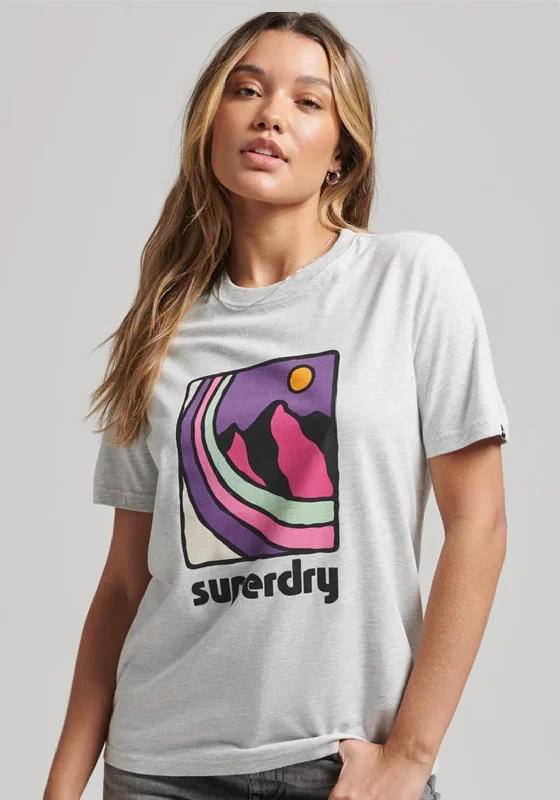 Superdry Vintage 90’s Terrain T-Shirt, Glacier Grey Marl-- Lace Blend Ribbed Blend Corduroy Blend Superdry Vintage 90’s Terrain T-Shirt, Glacier Grey Marl-- Lace Blend Ribbed Blend Corduroy Blend
