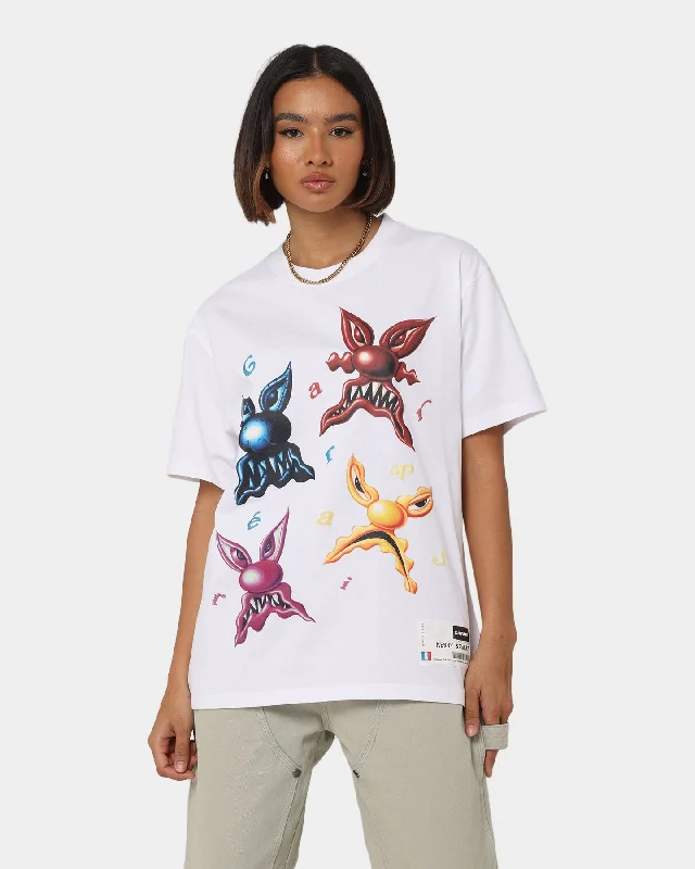 Carré X Kenny Scharf Meanie Oversized T-Shirt White-- Cotton Fabric Linen Fabric Terry Fabric Carré X Kenny Scharf Meanie Oversized T-Shirt White-- Cotton Fabric Linen Fabric Terry Fabric