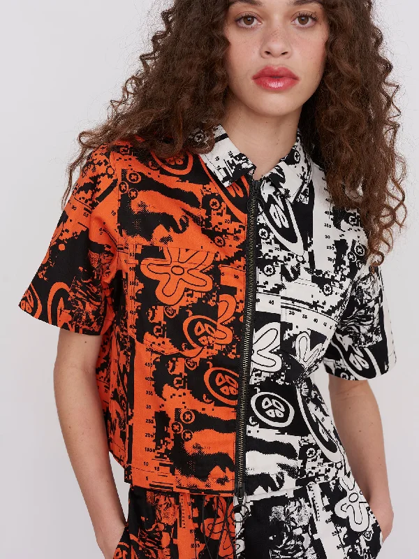 Lazy Oaf Pixelation Shirt-- Terry Blend Velvet Blend Canvas Blend