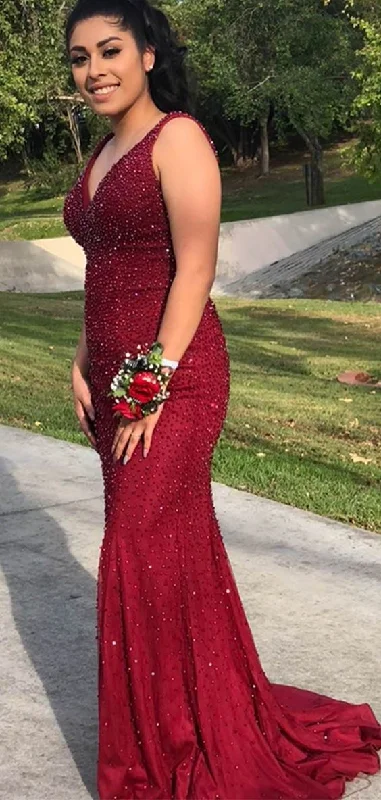 Mermaid Prom Dress, Prom Dresses, Evening Gown, Graduation School Party Dress, Winter Formal Dress Tunics Versatile functional Mermaid Prom Dress, Prom Dresses, Evening Gown, Graduation School Party Dress, Winter Formal Dress Tunics Versatile functional