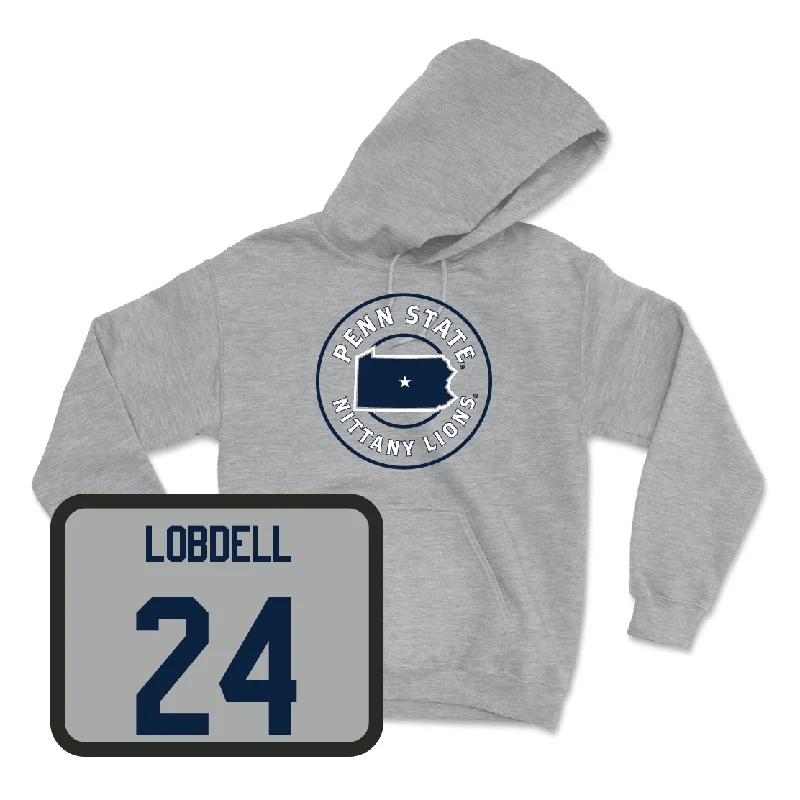 Sport Grey Women's Ice Hockey State Hoodie - Lyndie Lobdell Hoodie with Gradient Ombre Colorful Sport Grey Women's Ice Hockey State Hoodie - Lyndie Lobdell Hoodie with Gradient Ombre Colorful