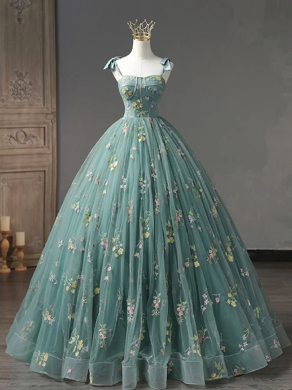 A-Line Sweetheart Neck Green Long Prom Dresses, Green Lace Formal Dress Tunics Fashionable chic A-Line Sweetheart Neck Green Long Prom Dresses, Green Lace Formal Dress Tunics Fashionable chic