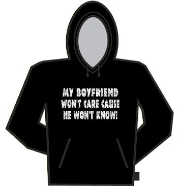 My Boyfriend Won't Care Hoodie Hoodie with Turtle Neck Cozy Winter