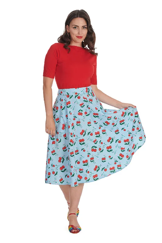 Cherry Cartoon Skirt lace skirt elegant