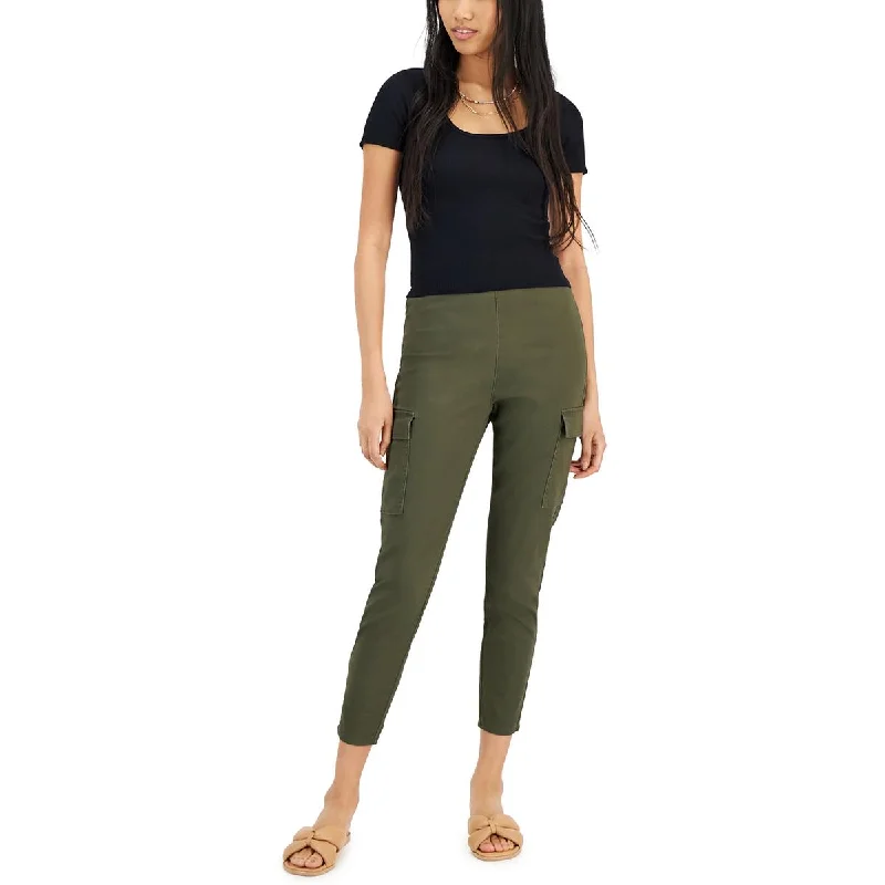Tinseltown Womens    High Rise Skinny Cargo Pants High-Waist Jeans