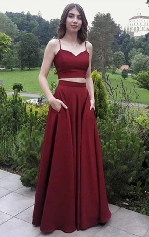 Two Pieces Prom Dresses with Pockets, Dress For Junior and Senior Prom, Formal Dress, Evening Dress, Dance Dresses, Graduation Party Dress Tunics Long Elegant Two Pieces Prom Dresses with Pockets, Dress For Junior and Senior Prom, Formal Dress, Evening Dress, Dance Dresses, Graduation Party Dress Tunics Long Elegant