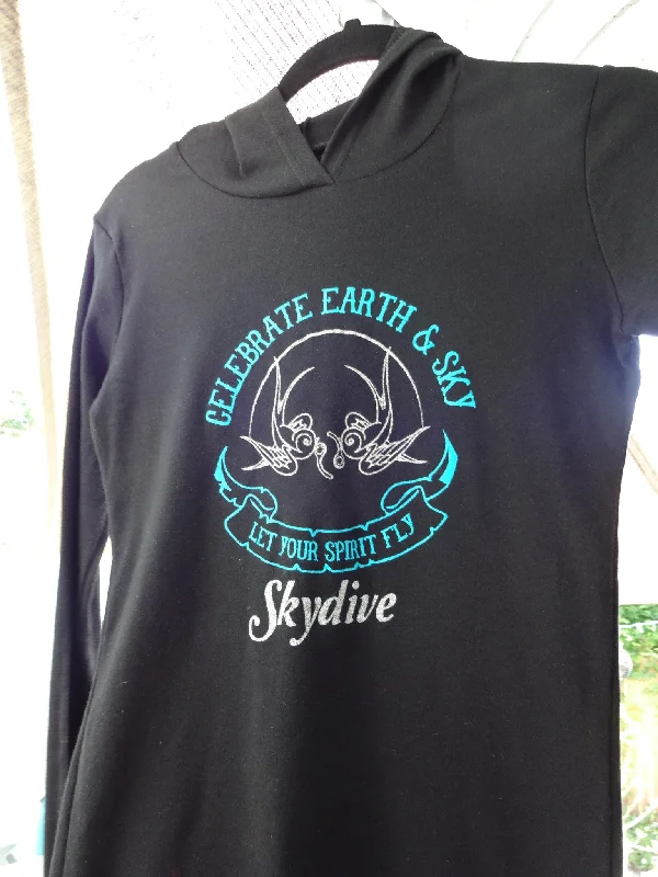 CELEBRATE EARTH & SKY ~ Hoodie Hoodie with Velcro Closure Adjustable Secure