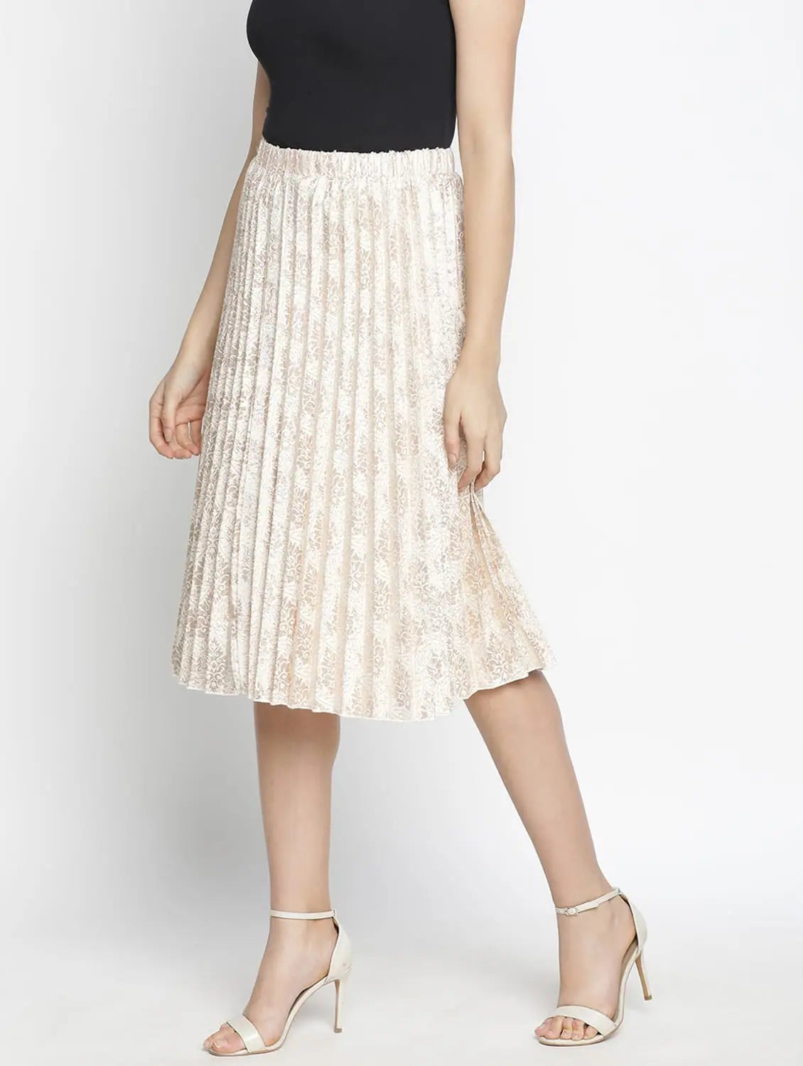 Grunge Blimmer Floral Print Classy Women Skirt asymmetrical skirt cut