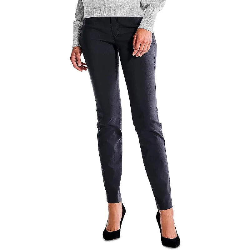 Nic + Zoe Womens High Rise  Straight Leg Pants Chic Capri Pants