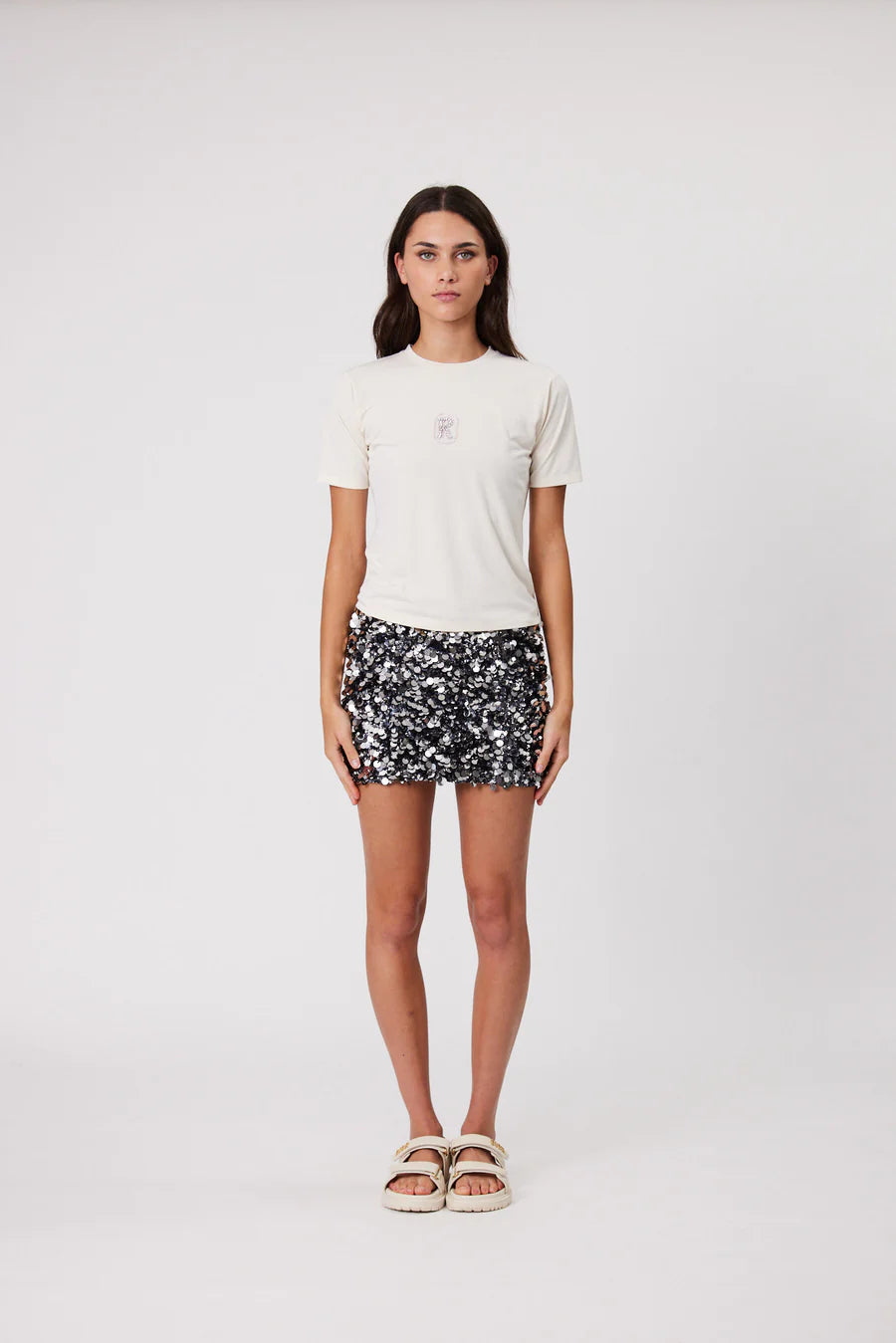Delilah Skirt Smoke flowy skirt hem