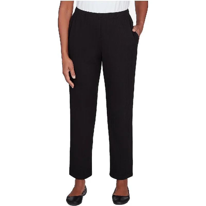 Alfred Dunner Womens Classic Fit Comfort Waist Straight Leg Pants Modern Stretch Trousers Alfred Dunner Womens Classic Fit Comfort Waist Straight Leg Pants Modern Stretch Trousers