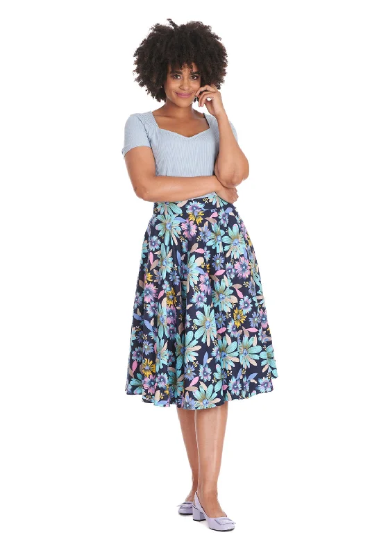 Summer Bee Swing Skirt denim skirt trendy