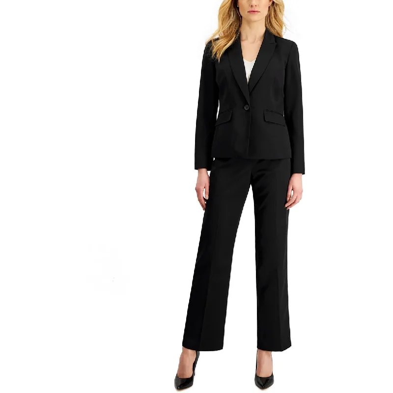 Le Suit Womens Knit Solid Dress Pants Trendy Printed Pants