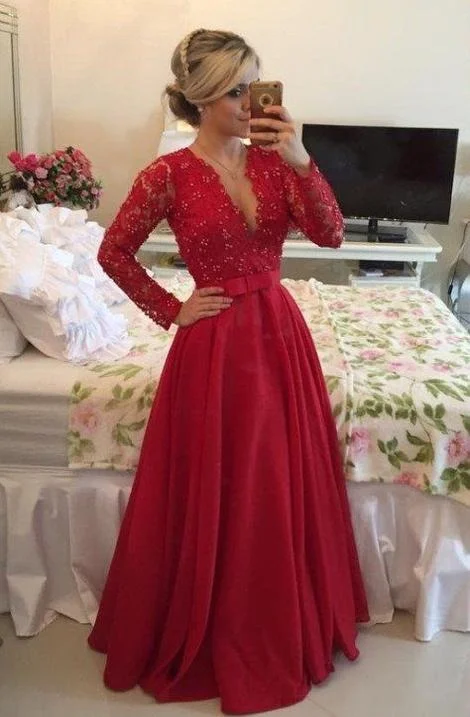 Prom Dress with Sleeves, Prom Dresses, Evening Gown, Graduation School Party Dress, Winter Formal Dress Tunics Top rated Prom Dress with Sleeves, Prom Dresses, Evening Gown, Graduation School Party Dress, Winter Formal Dress Tunics Top rated
