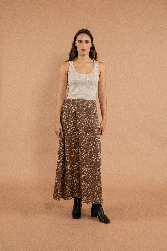 Divya Straight Maxi Skirt low waist skirt