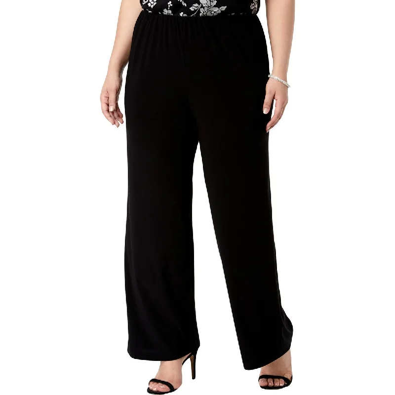 Alex Evenings Womens Plus Matte Jersey Straight Leg Pants Comfortable Maternity Pants Alex Evenings Womens Plus Matte Jersey Straight Leg Pants Comfortable Maternity Pants