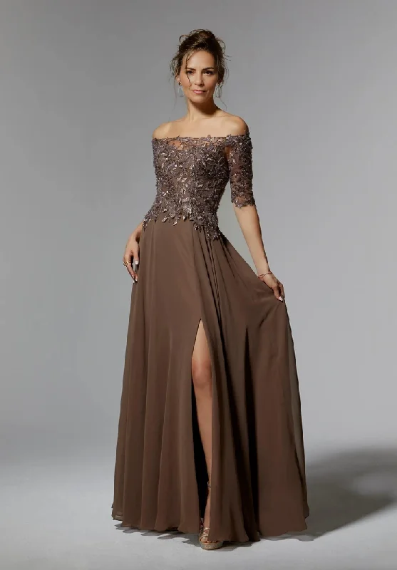A-Line Off Shoulder Appliques Floor-length Mother of the Bride Dresse Wedding Guest Party Dresses Tunics Mesh breathable A-Line Off Shoulder Appliques Floor-length Mother of the Bride Dresse Wedding Guest Party Dresses Tunics Mesh breathable