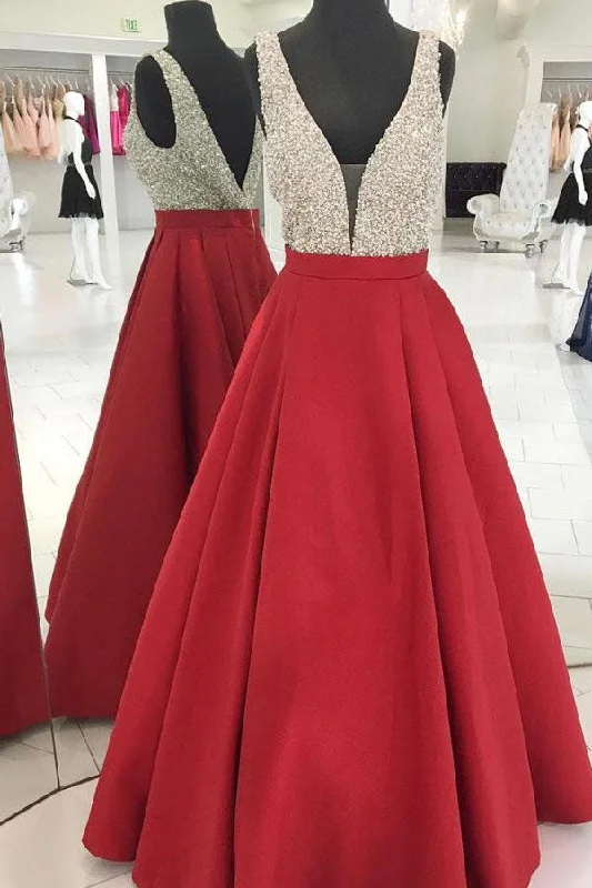 Red A line Prom Dress, Prom Dresses, Evening Gown, Graduation School Party Dress, Winter Formal Dress Shift Classic Vintage Red A line Prom Dress, Prom Dresses, Evening Gown, Graduation School Party Dress, Winter Formal Dress Shift Classic Vintage