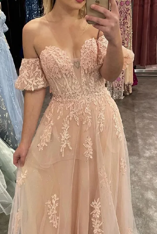 Strapless A-Line Prom Gown with Puff Sleeves Party Dresses DT1564 Tunics Yoga stretchy Strapless A-Line Prom Gown with Puff Sleeves Party Dresses DT1564 Tunics Yoga stretchy