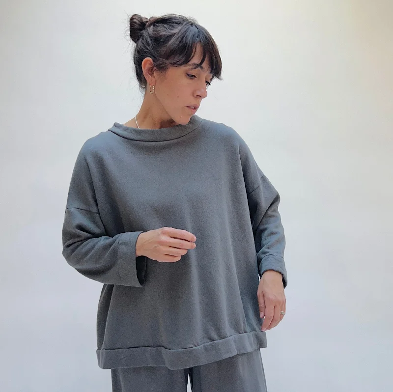 Bryn Walker | Alden Sweatshirt in Foghorn Hoodie with Puffed Sleeves Voluminous Trendy Bryn Walker | Alden Sweatshirt in Foghorn Hoodie with Puffed Sleeves Voluminous Trendy