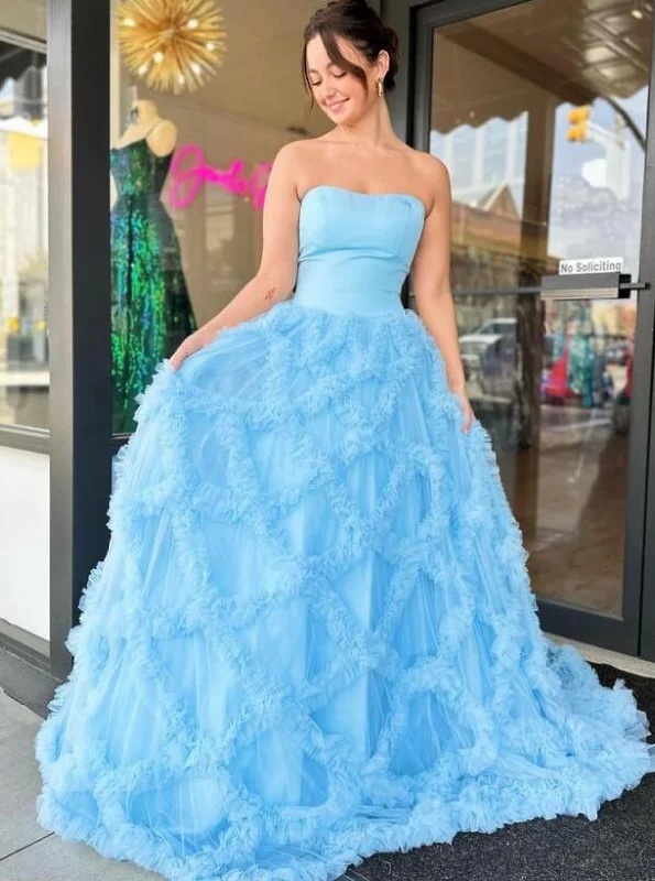 Strapless Prom Dress Long, Wedding Party Dress Tunics Travel practical