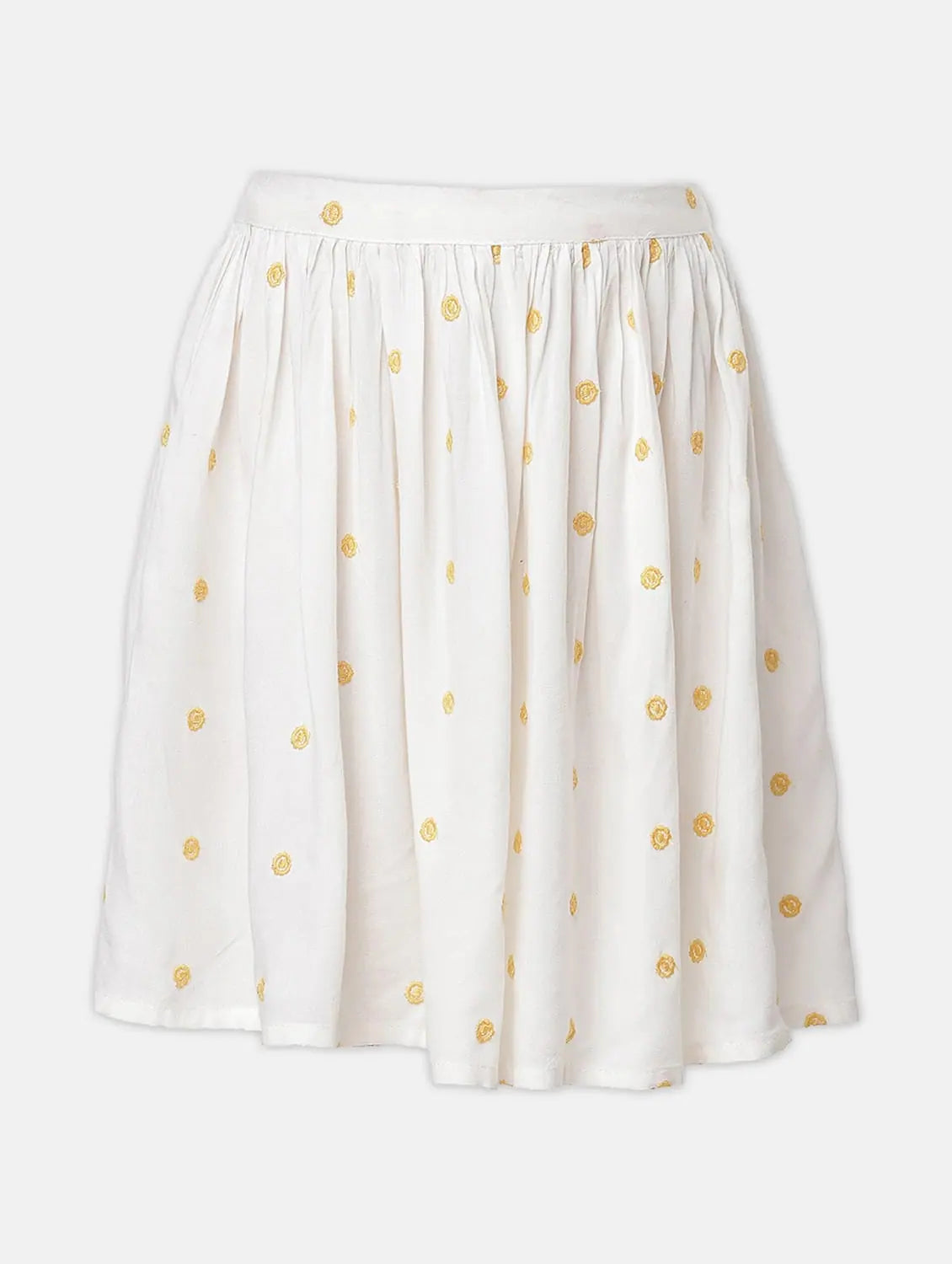 Poppy Polka Print White Color Girl Skirt boho skirt vibe