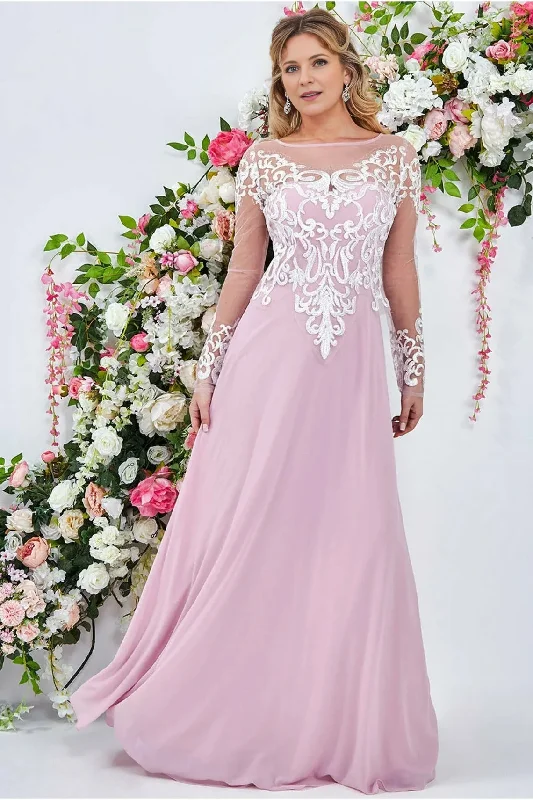 A-Line Embroidered Dress Blushing Pink Mother of the Bride Dresse Wedding Guest Party Dresses Boatneck Modish Everyday A-Line Embroidered Dress Blushing Pink Mother of the Bride Dresse Wedding Guest Party Dresses Boatneck Modish Everyday