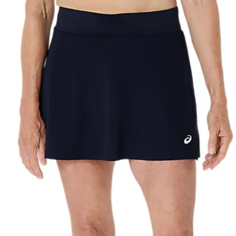 Asics Women Court Tennis Skirt - Midnight satin skirt smooth