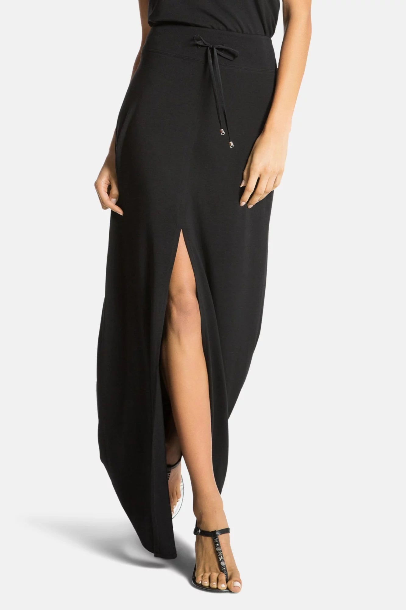 MIAMI MAXI SKIRT (BLACK) seamless skirt comfort