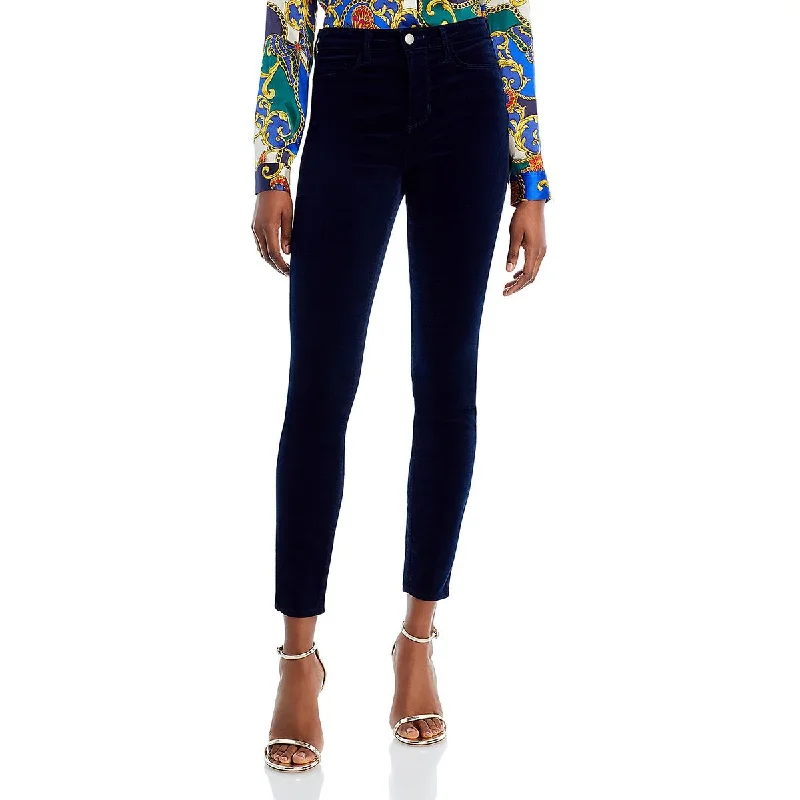 L'Agence Womens Monique Velvet Ultra High Rise Skinny Pants Fashionable Sporty Pants L'Agence Womens Monique Velvet Ultra High Rise Skinny Pants Fashionable Sporty Pants