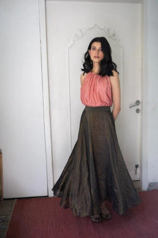 HANDWOVEN BANARASI ZARI SILK SKIRT corduroy skirt comfortable