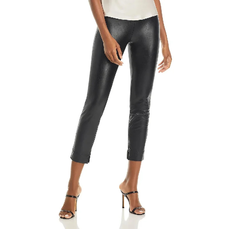 Lysse Womens Katherine Faux Leather Toothpick Skinny Pants Casual Lounge Pants
