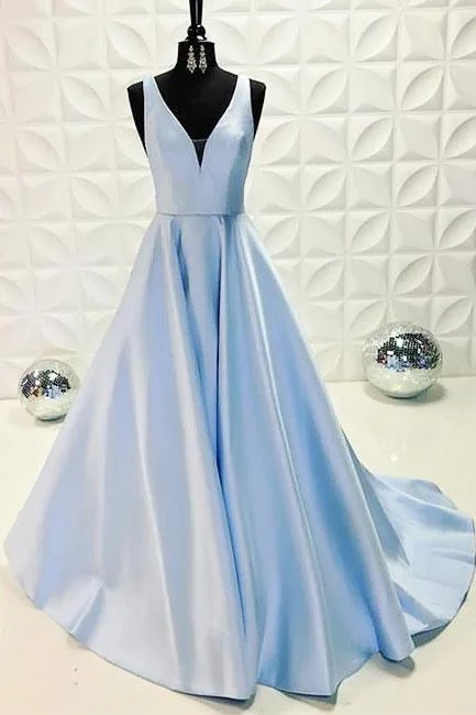 Light Blue Prom Dress, Prom Dresses, Evening Gown, Graduation School Party Dress, Winter Formal Dress Tunics Stylish elegant Light Blue Prom Dress, Prom Dresses, Evening Gown, Graduation School Party Dress, Winter Formal Dress Tunics Stylish elegant