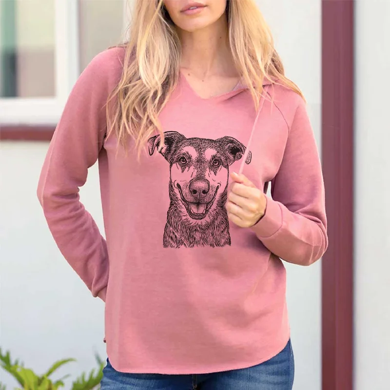 Case the Mixed Breed - Cali Wave Hooded Sweatshirt Hoodie with Snap Buttons Easy Quick Case the Mixed Breed - Cali Wave Hooded Sweatshirt Hoodie with Snap Buttons Easy Quick