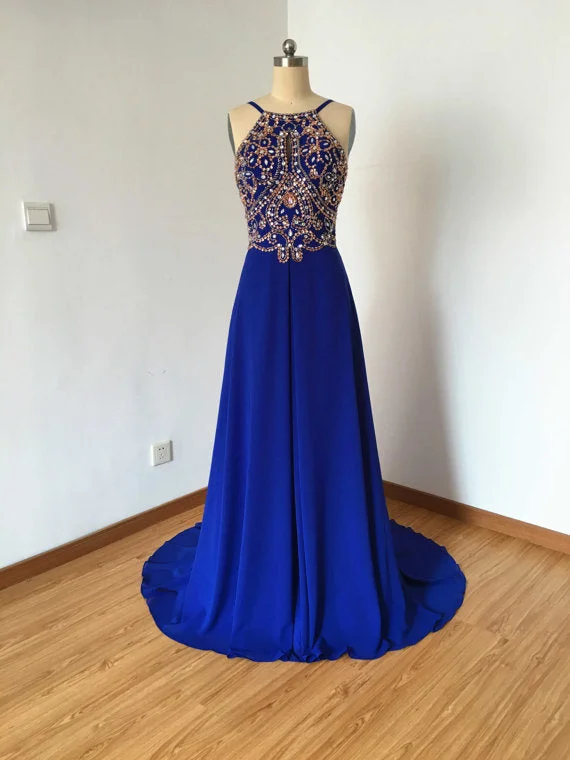 Royal Blue Prom Dress, Prom Dresses, Evening Gown, Graduation School Party Dress, Winter Formal Dress Tunics Formal black