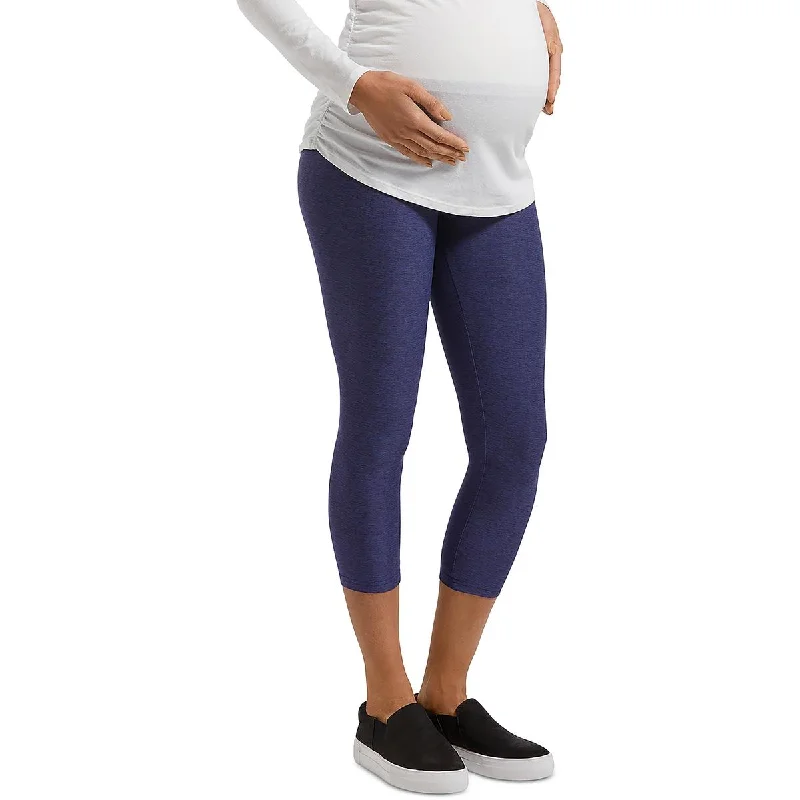 Hue Womens Space Dye  Capri Pants Warm Wool Trousers