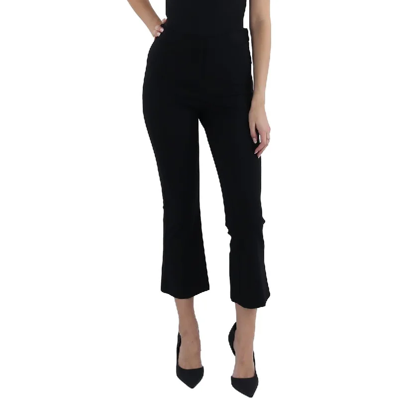 Amanda + Chelsea Womens Mid Rise Stretch Ankle Pants Fashionable Button-Up Pants