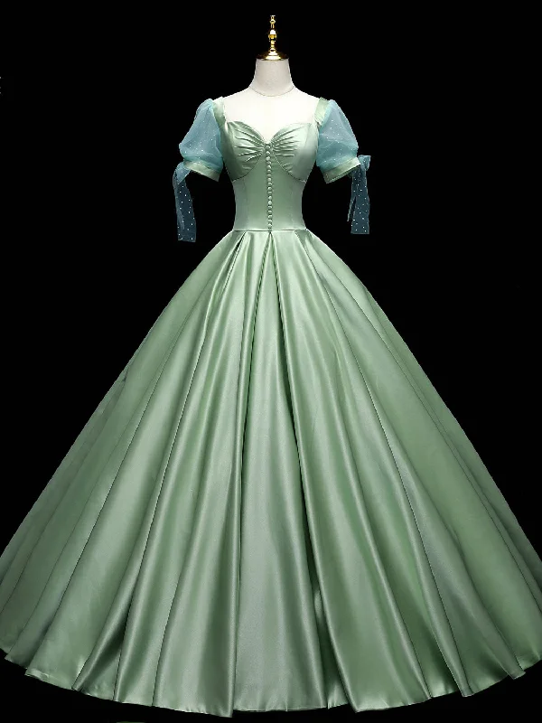 Green Sweetheart Neck Satin Long Prom Dresses, Green Sweet 16 Dresses Tunics Favorite customer Green Sweetheart Neck Satin Long Prom Dresses, Green Sweet 16 Dresses Tunics Favorite customer