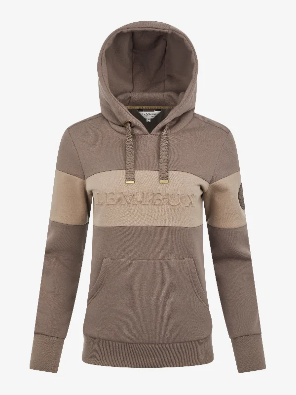 LeMieux Jade Pop Over Walnut Hoodie Hoodie with Hem Fringe Bohemian Relaxed
