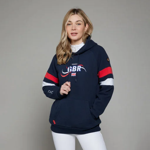 Toggi GBR Bercy Womens Hoodie Navy Paris Olympics Hoodie Crop Top Short Trendy