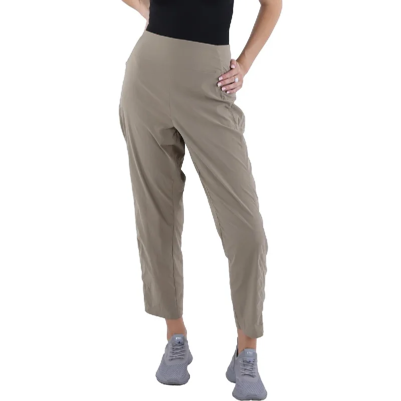 Mountain Hardwear Womens High Rise UPF 50 Ankle Pants Chic Checkered Pants